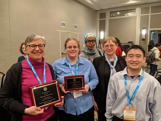 Project 2’s Rita Loch-Caruso received the Mentorship Award at the 2019 Society of Toxicology Meeting